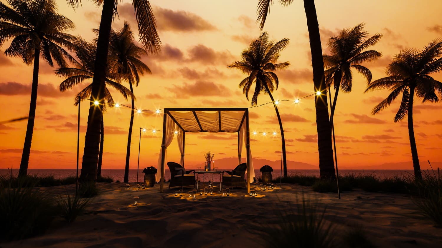 Beach dinner